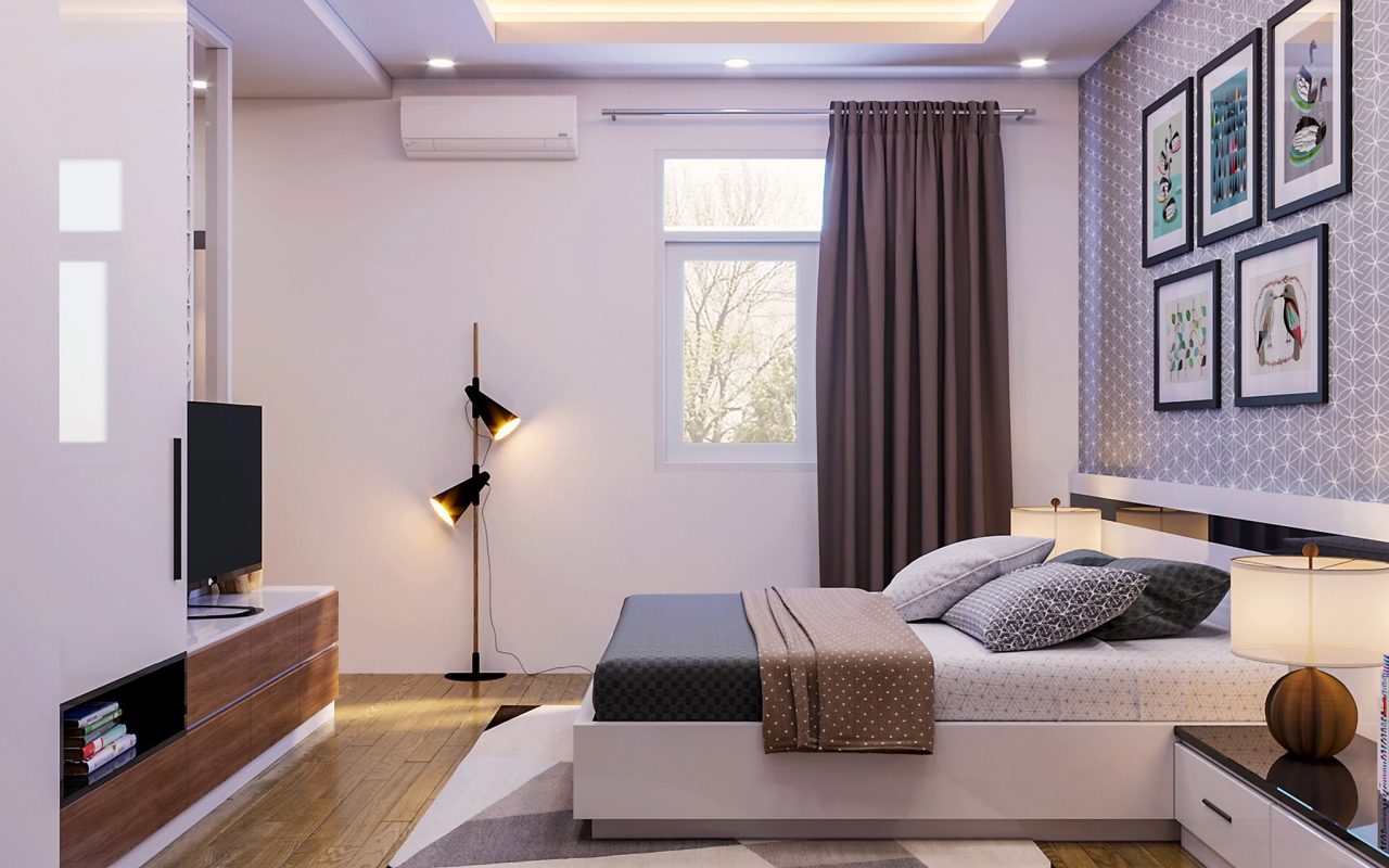 Đèn LED Downlight đổi màu tô điểm không gian phòng ngủ