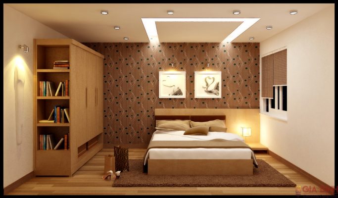 Bóng đèn LED Downlight đổi màu tô điểm không gian phòng ngủ