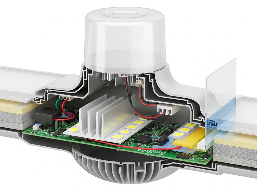Hình ảnh cấu tạo đèn led cơ bản nhất