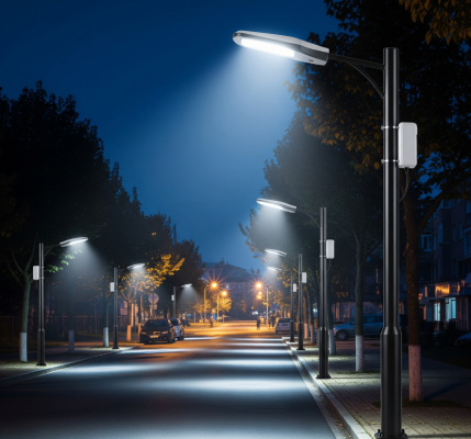 Hình ảnh đèn led ứng dụng chiếu sáng đường phố