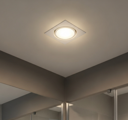 Hình ảnh đèn led âm trần cho phòng tắm thiết kế đẹp