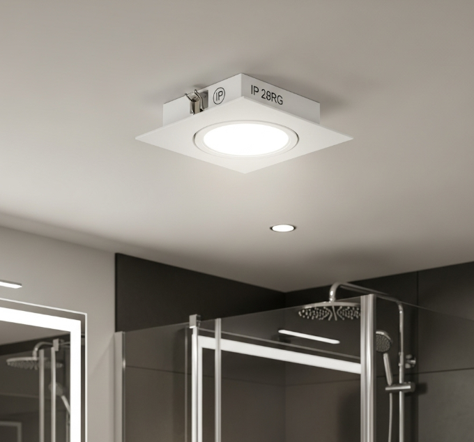 Hình ảnh đèn LED âm trần chống nước cho phòng tắm