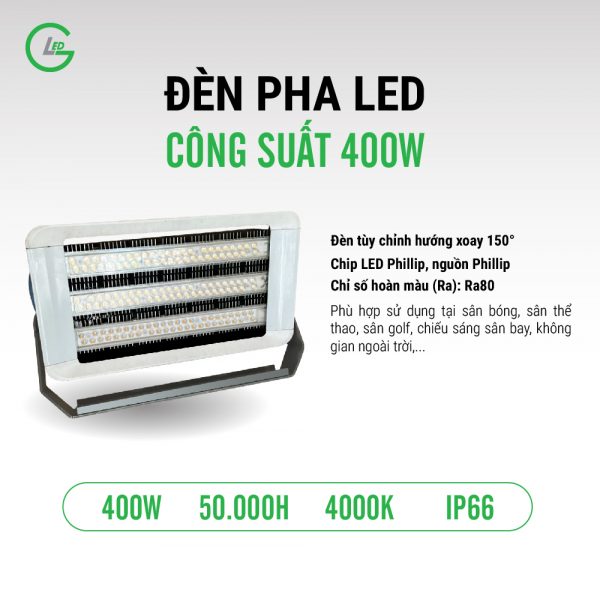Đèn pha LED sân golf công suất 400W